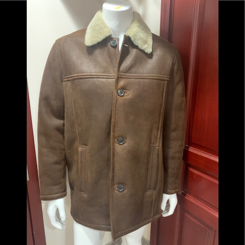 NWOT! Marc NY Andrew Marc Genuine Shearling Coat M